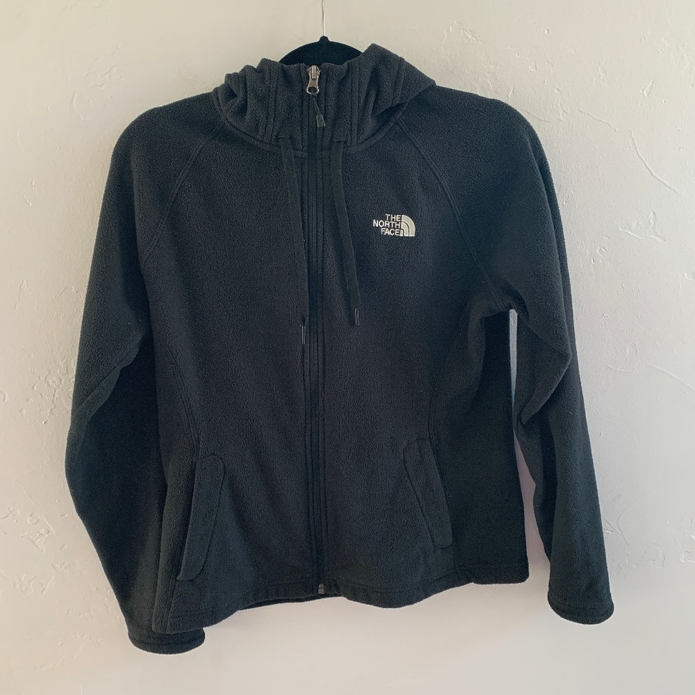 The North Face Black Fleece Zip Up Hoodie Jacket